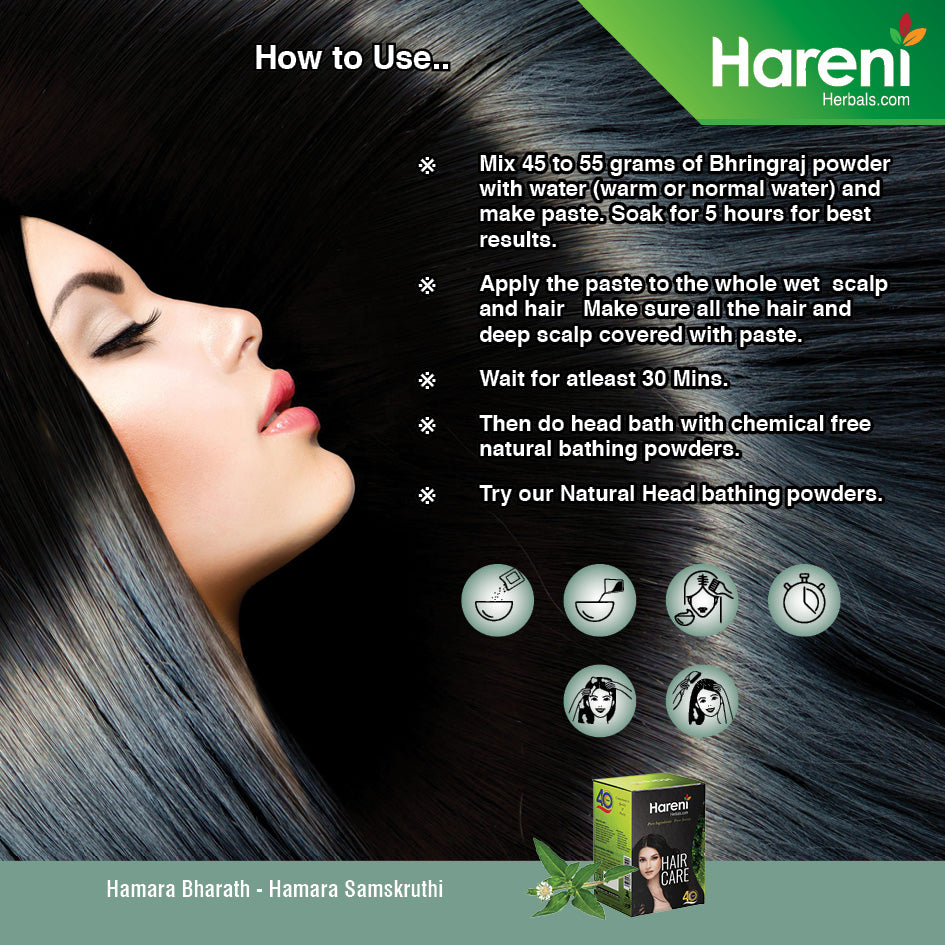 Pure Bhringraj Hair Pack Powder