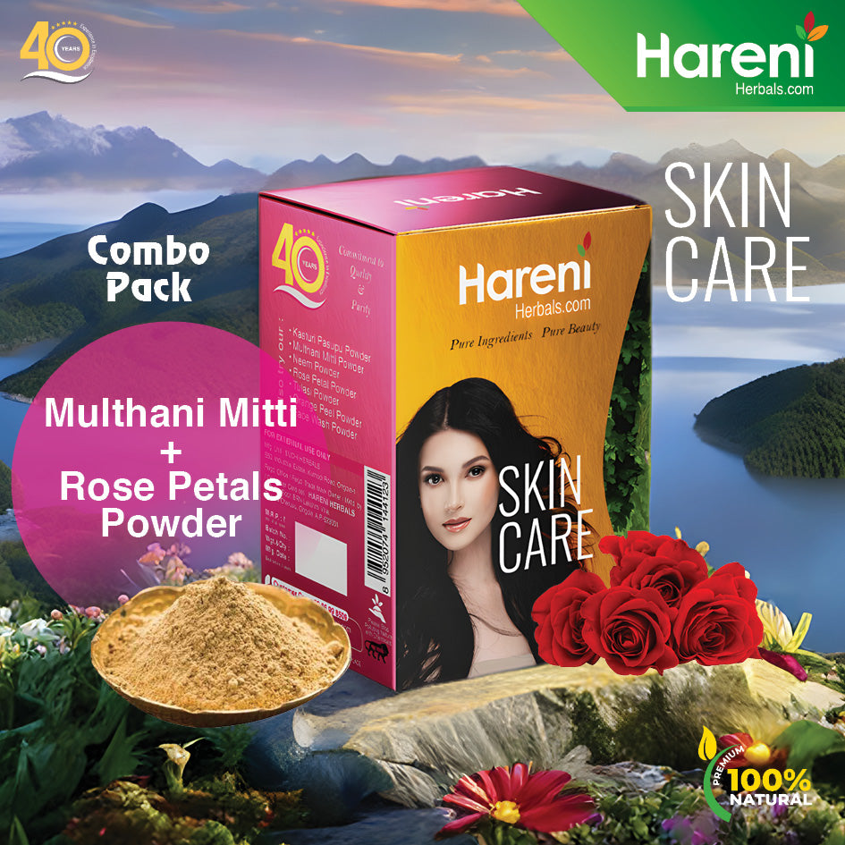 Multhani Mitti and Rose Petal Face Pack