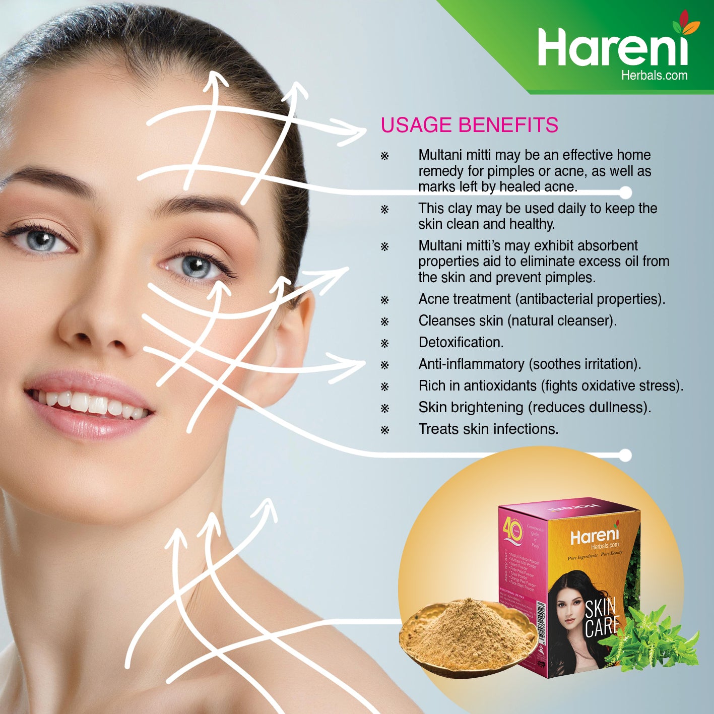 Multhani Mitti and Thulasi Combo Face Pack