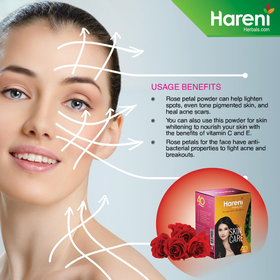 Rose Petal Natural Face Pack