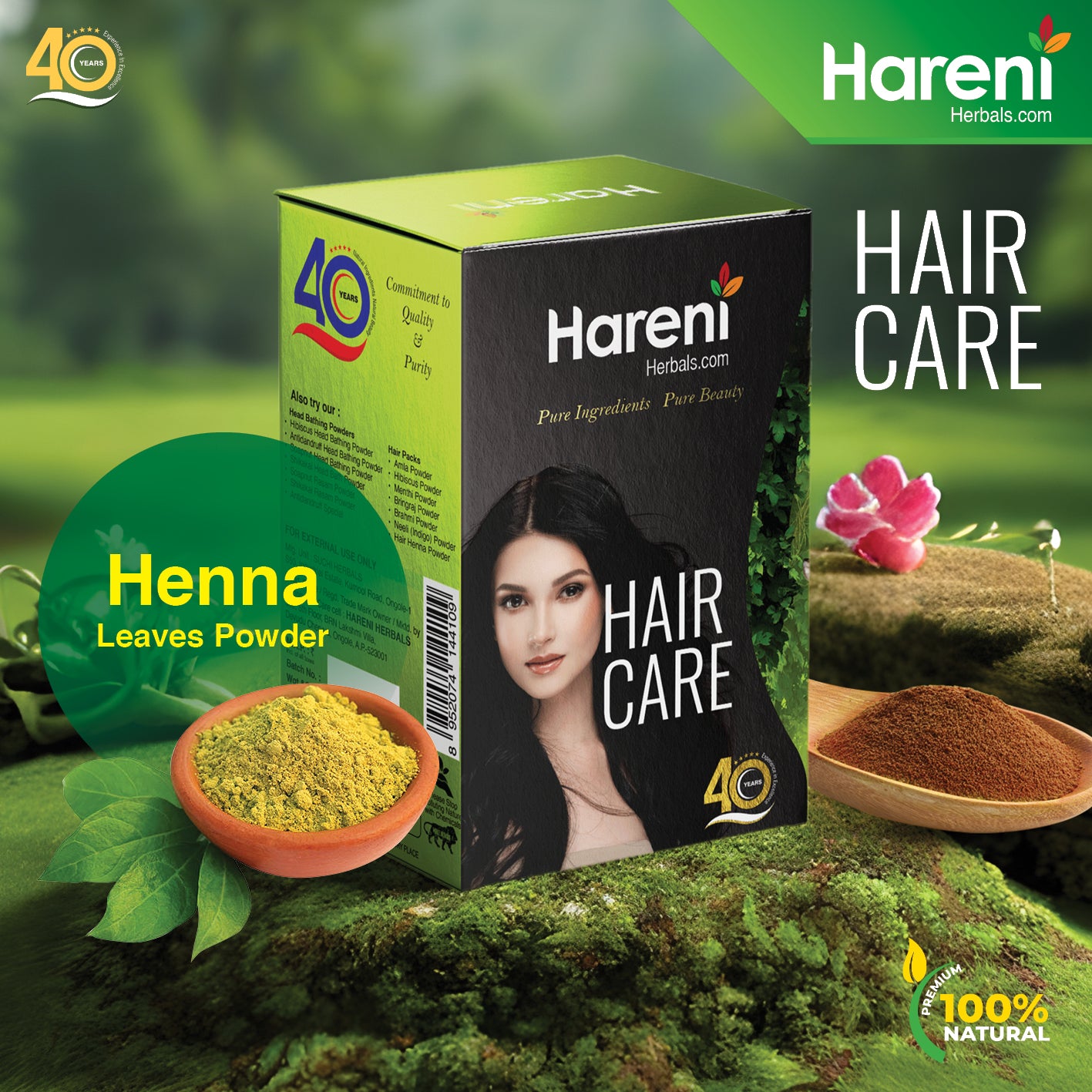 Pure Henna Hair Pack Powder