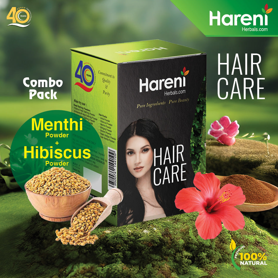 Menthi and Hibiscus Powder Combo